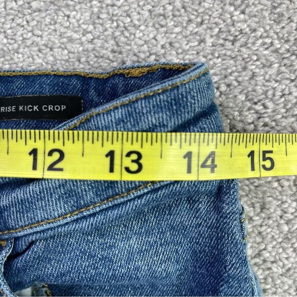 Buffalo David Bitton Jeans Women’s 29 Blue Cropped Bootcut Dark Wash High Rise - Picture 10 of 14